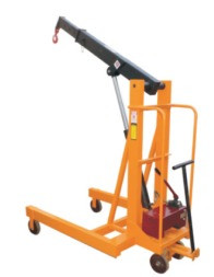 Manual mobile floor crane