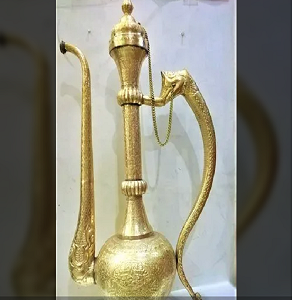 Golden Brass Antique Surahi