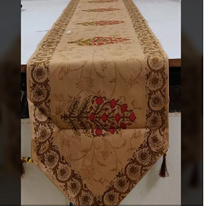 Jaipuri Hand Block Print Cotton Table Runner