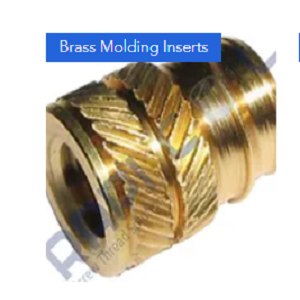 Brass molding inserts