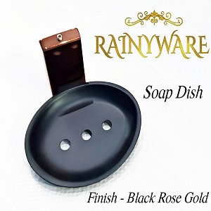 Black Rose Gold Soap Dish
