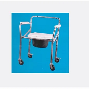 Commode Chair Folding With Wheels (imported)