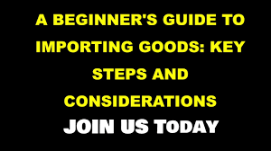 Navigating Trade Frontiers-A Beginner's Insight into Importing